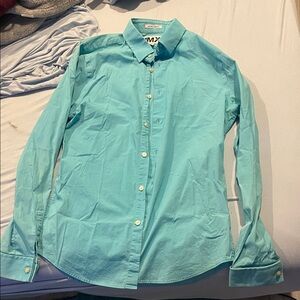 Express Men's Turquoise Button Down Shirt